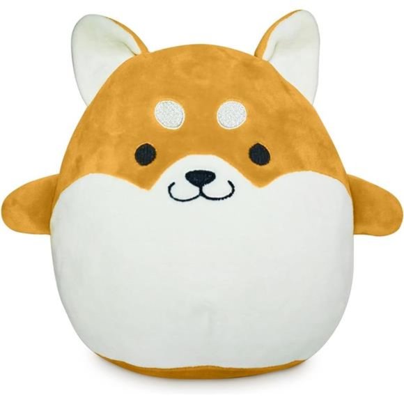 Plush Shiba Toy 8 Stuffed Akita Dog Doll,Birthday Christmas Home Decoration Gift - Picture 1 of 5